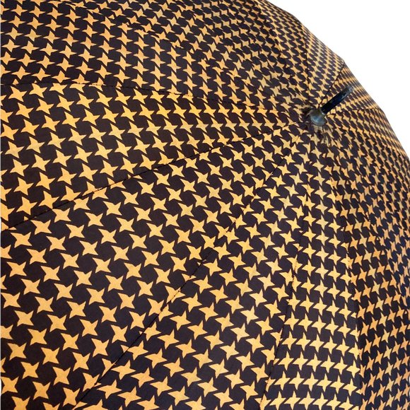 1950s Vintage Plastic Handle Umbrella Houndstooth Acetate Cover - Picture 1 of 4